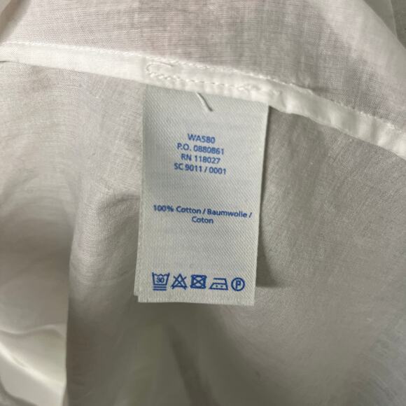 Boden Women's Tie Waist Tank Top Size 12 Button Front Sleeveless Preppy - Picture 6 of 7